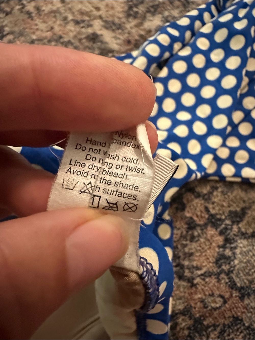 J. Crew Blue One-Piece Swimsuit with White Polka Dots - Picture 11 of 14